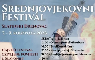 Srednjovjekovni festival u Slatinskom Drenovcu ove godine u novom, trodnevnom izdanju